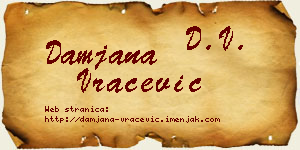 Damjana Vračević vizit kartica